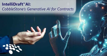 CobbleStone Software explains IntelliDraft generative AI for contracts.