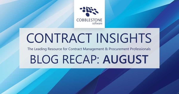 CobbleStone Software presents its blog recap for August 2021.