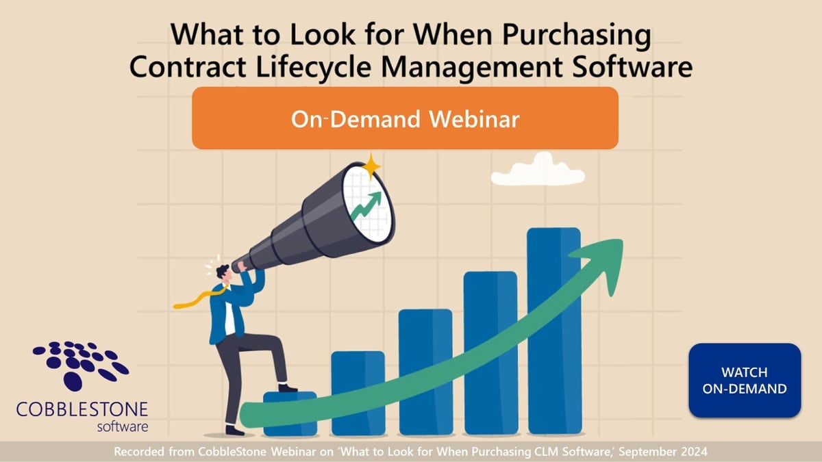 CobbleStone On-Demand Webinar 2024 - Purchasing CLM Software