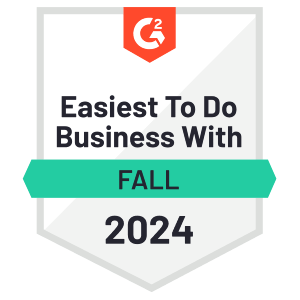 Easiest To Do Business With - G2 - Fall 2024