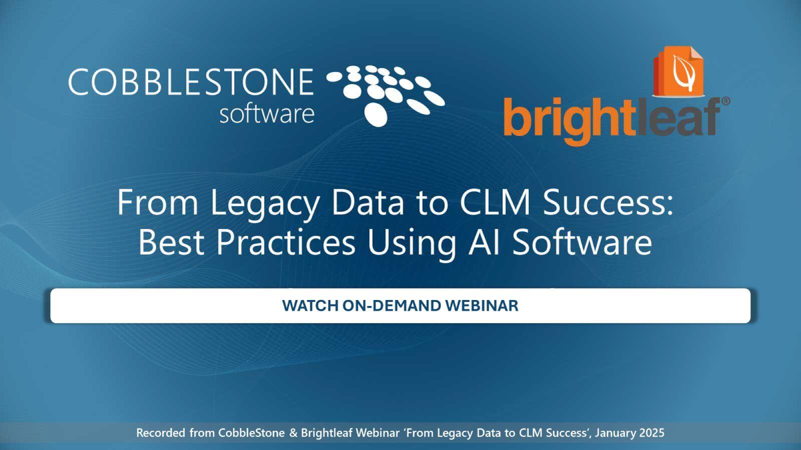 CobbleStone & Brightleaf Webinar 2025