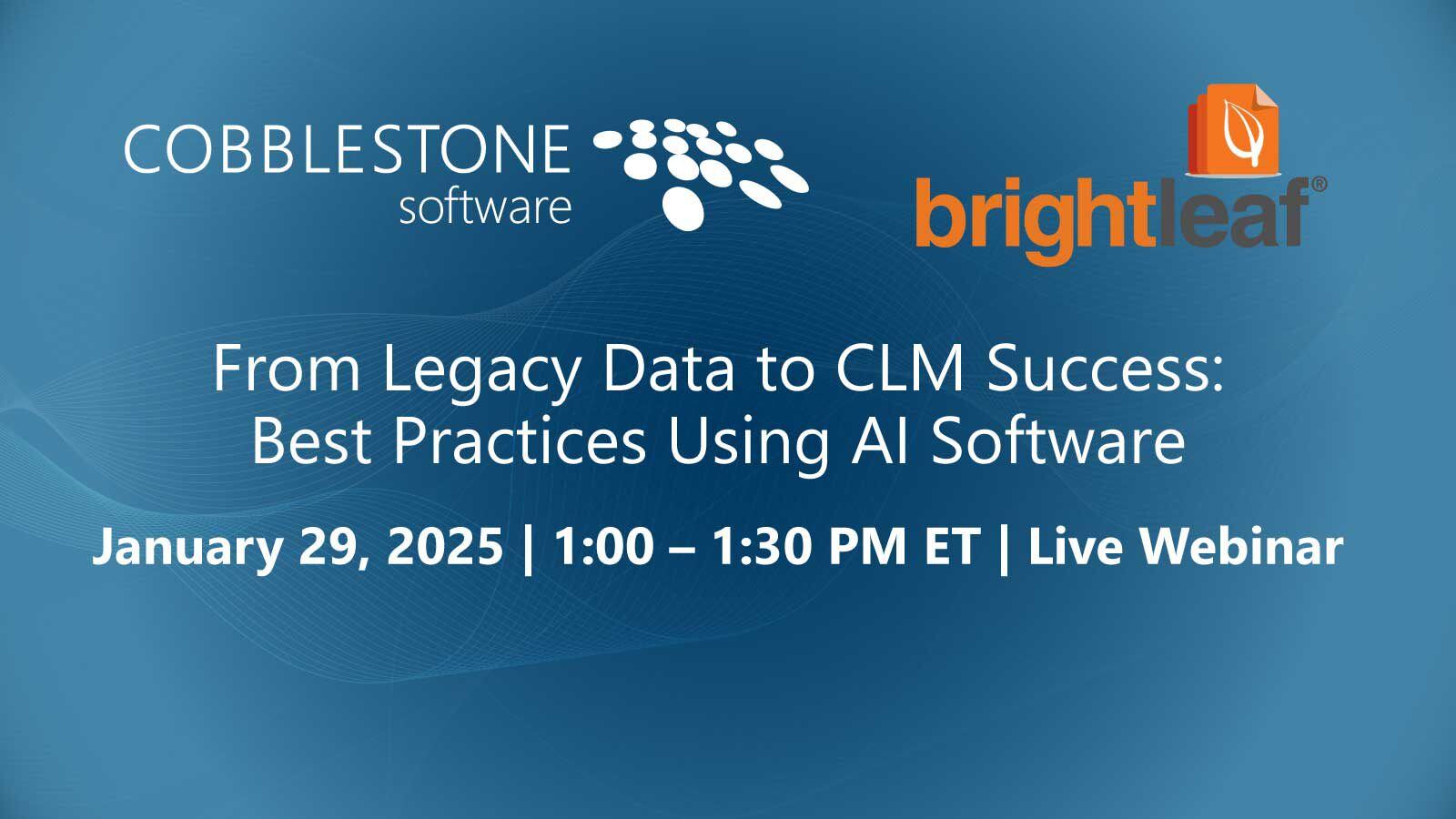 CobbleStone & Brightleaf Webinar 2025