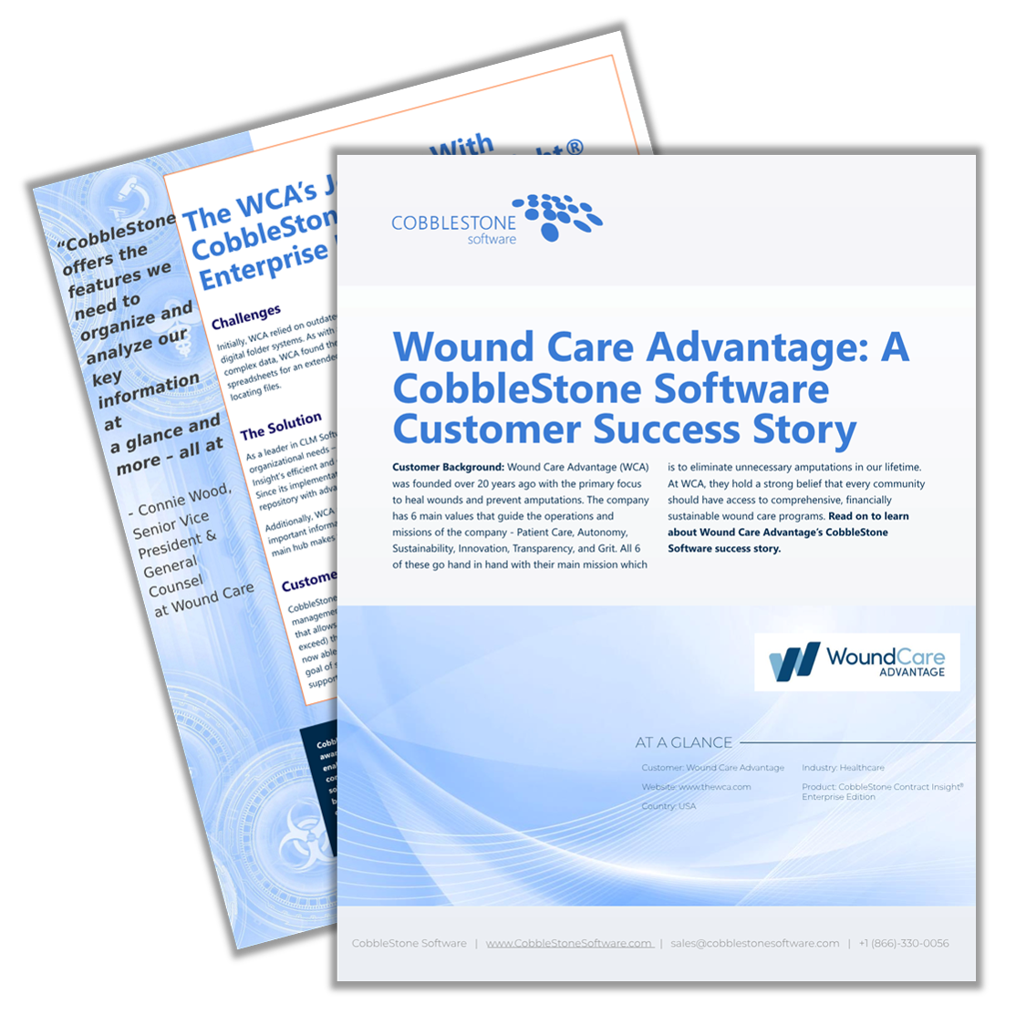 CobbleStone Case Study - Wound Care Advantage - MockUp