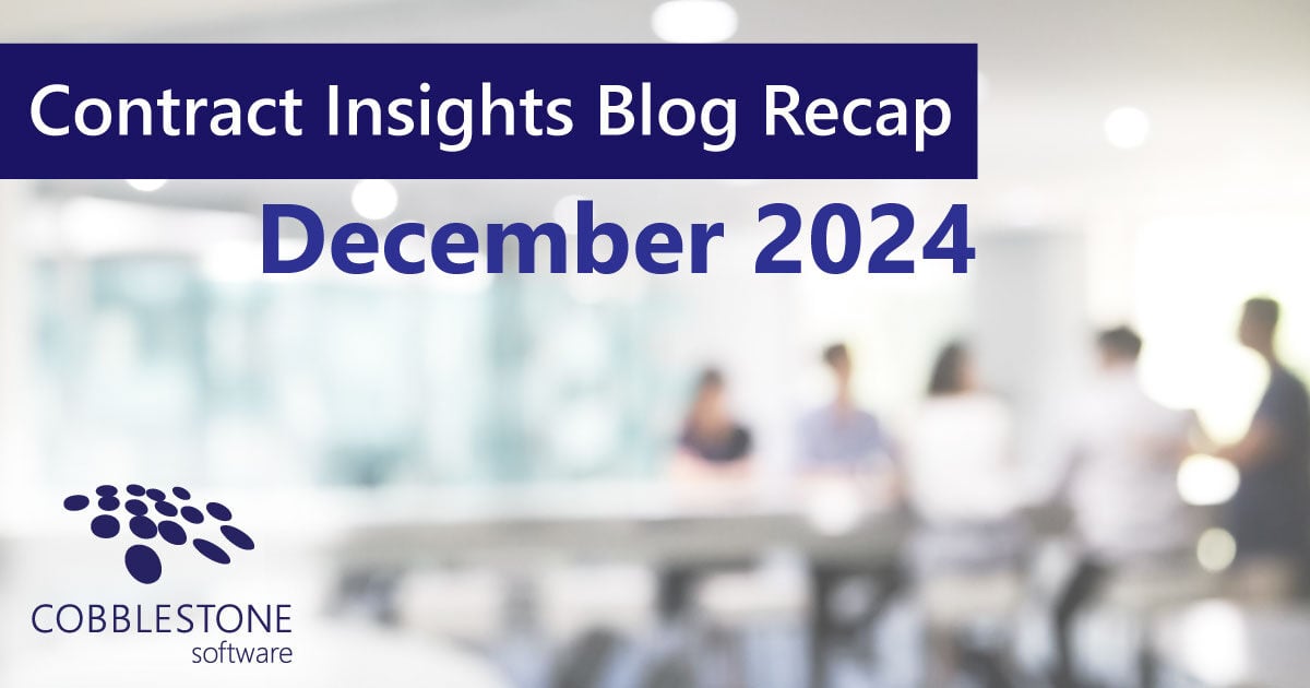 CobbleStone Software shares its blog recap for December 2024.