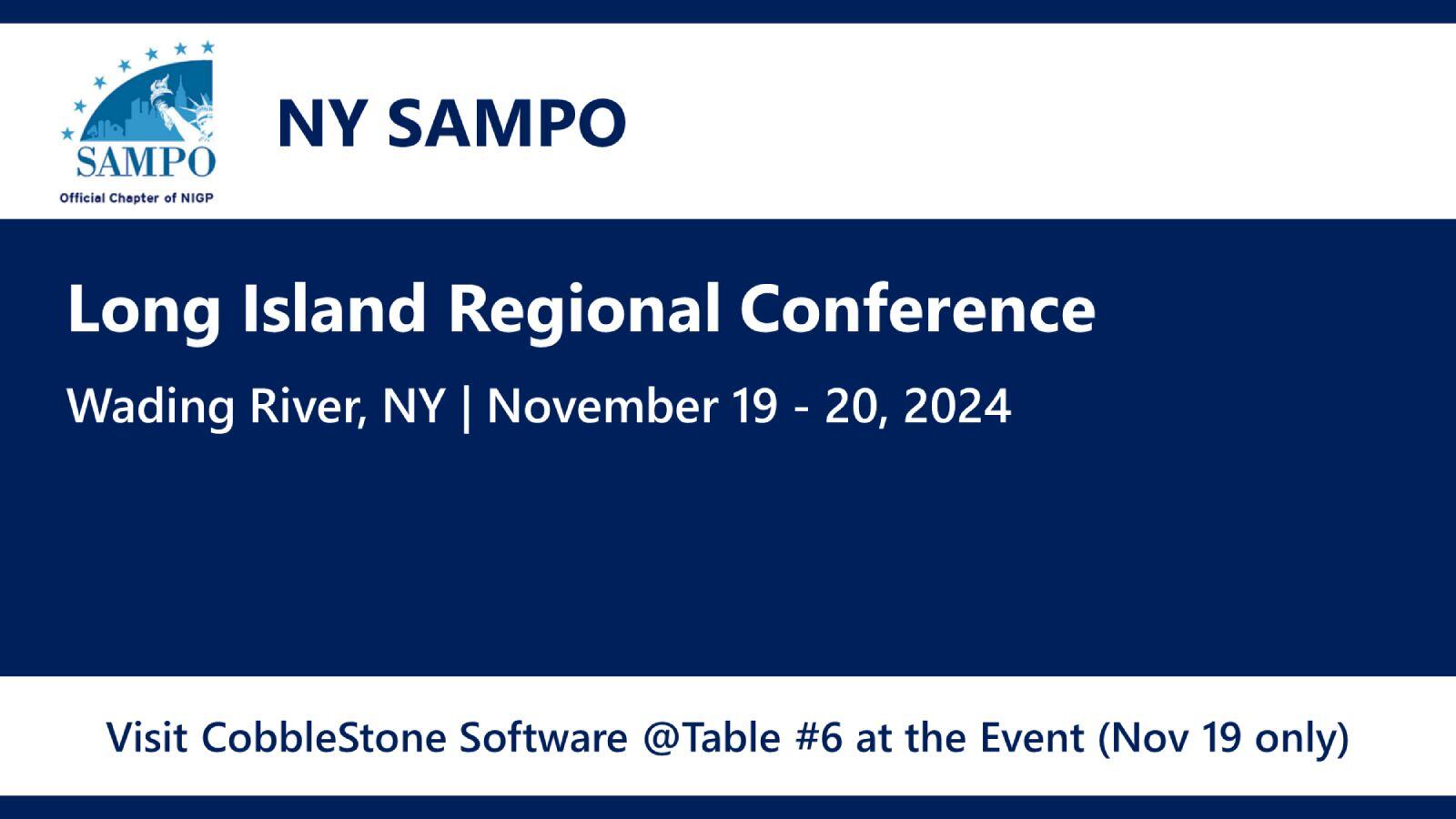 NYSAMPO Long Island Regional Conference 2024