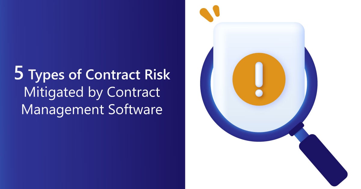 CobbleStone Software explores five types of contract risk mitigated by contract management software.